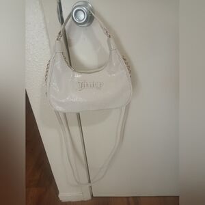 Juicy Couture Glossy Beige Shoulder Bag